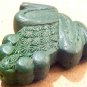 Frog Cinnabar Style Green Bead