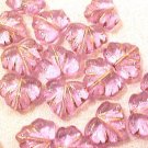 Leaves Maple 25 Alexandrite with Gold Glass Beads