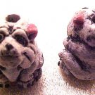 Dog Bulldog 4 Clay Beads