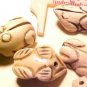 Frog Carved Bone Bead Style #2