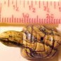 Turtle Carved Picture Jasper Gemstone Bead #2
