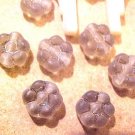 Flower 25 Gray Glass Mini Beads