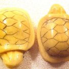 Turtle Carved Enhanced Bone Bead #2