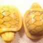 Turtle Carved Enhanced Bone Bead #2