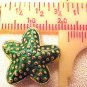 Starfish 5 Green Cloisonne Beads