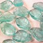 Leaves Twist 25 Robin's Egg Blue Glass Beads