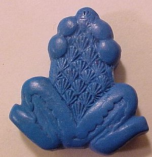 Frog Turquoise Blue Cinnabar Style Bead