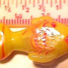 Fish Handmade Yellow Glass Bead