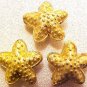 Starfish 5 Goldenrod Cloisonne Beads