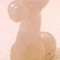 Giraffe Carved Rose Quartz Gemstone Bead