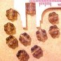 Flower 25 Brown Glass Mini Beads