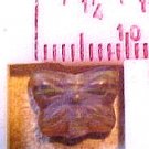 Butterfly 12 Brown Striated Small Glass Beads