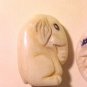 Elephant Carved Bone Sitting Bead