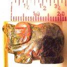 Elephant Carved African Turquoise Gemstone Bead