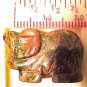 Elephant Carved African Turquoise Gemstone Bead