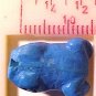Frog 4 Blue Cinnabar Style Bead