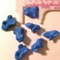 Frog 4 Blue Cinnabar Style Bead
