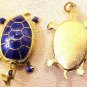 Turtle Pendant Blue Wiggle Head Legs