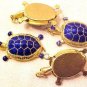 Turtle Pendant Blue Wiggle Head Legs