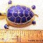 Turtle Pendant Blue Wiggle Head Legs