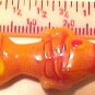 Fish Handmade Orange Yellow Glass  Bead