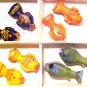 Fish Handmade Orange Yellow Glass  Bead