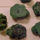 Frog 3 Green Clay Beads