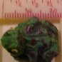 Frog 3 Green Clay Beads