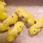 Seahorse 4 Teeney Yellow Ceramic Beads