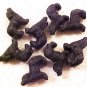 Dog Black Lab 4 Pottery Beads