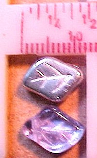 Leaves 25 Angle Alexandrite + Silver Backed Glass Beads