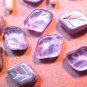 Leaves 25 Angle Alexandrite + Silver Backed Glass Beads