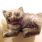 Cat 2 Pewter Colored Metal Beads