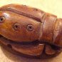 Beetle Scarab Carved Bone Bead