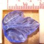 Leaves 12 Large Medium Blue Glass Beads