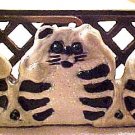 Cat Business Card Holder No See No Hear No Speak
