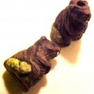 Beaver 4 Brown Clay Beads