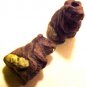 Beaver 4 Brown Clay Beads