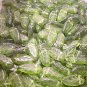 Leaves Pointed 25 Olive Green Glass Beads