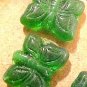 Butterfly 10 Grass Green Glass Beads