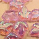 Leaves Ivy 12 Alexandrite + AB Glass Beads