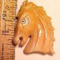 Horse Head Bone Carved Bead