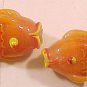 Fish Handmade Cobalt Blue Glass  Bead