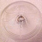 Dragonfly Clear on Clear Transparent Glass Button