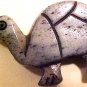 Turtle Carved Green Bone Flat Bead