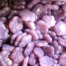 Flower Open 25 Purple 5 Petal Beads