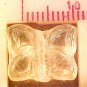 Butterfly 10 Pale Yellow Glass Beads
