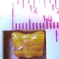 Butterfly 12 Mini Golden Yellow Striated Bead
