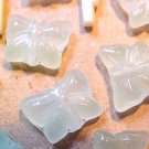 Butterfly 10 Large Sea Foam Green Glass Beads