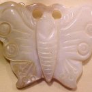 Butterfly Carved Mother of Pearl Bead #2